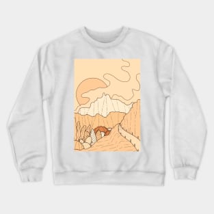 A desert path Crewneck Sweatshirt